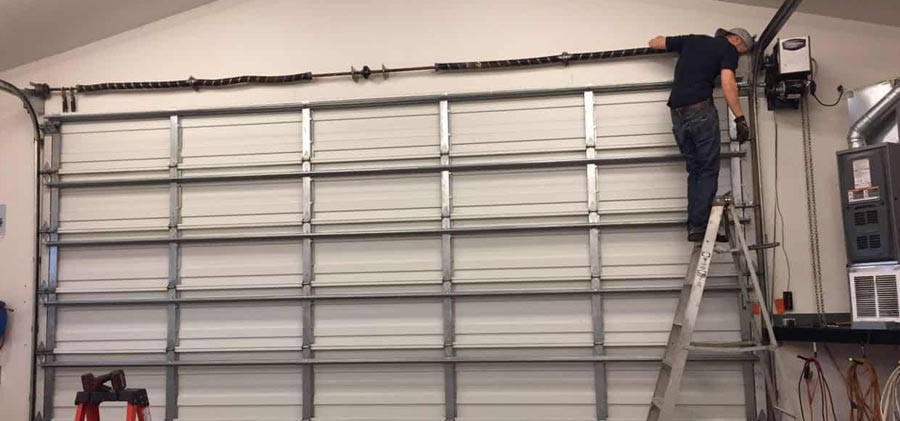 Modern steel garage door - surdy material option